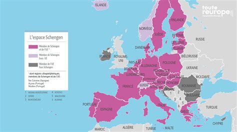 la liste des pays schengen